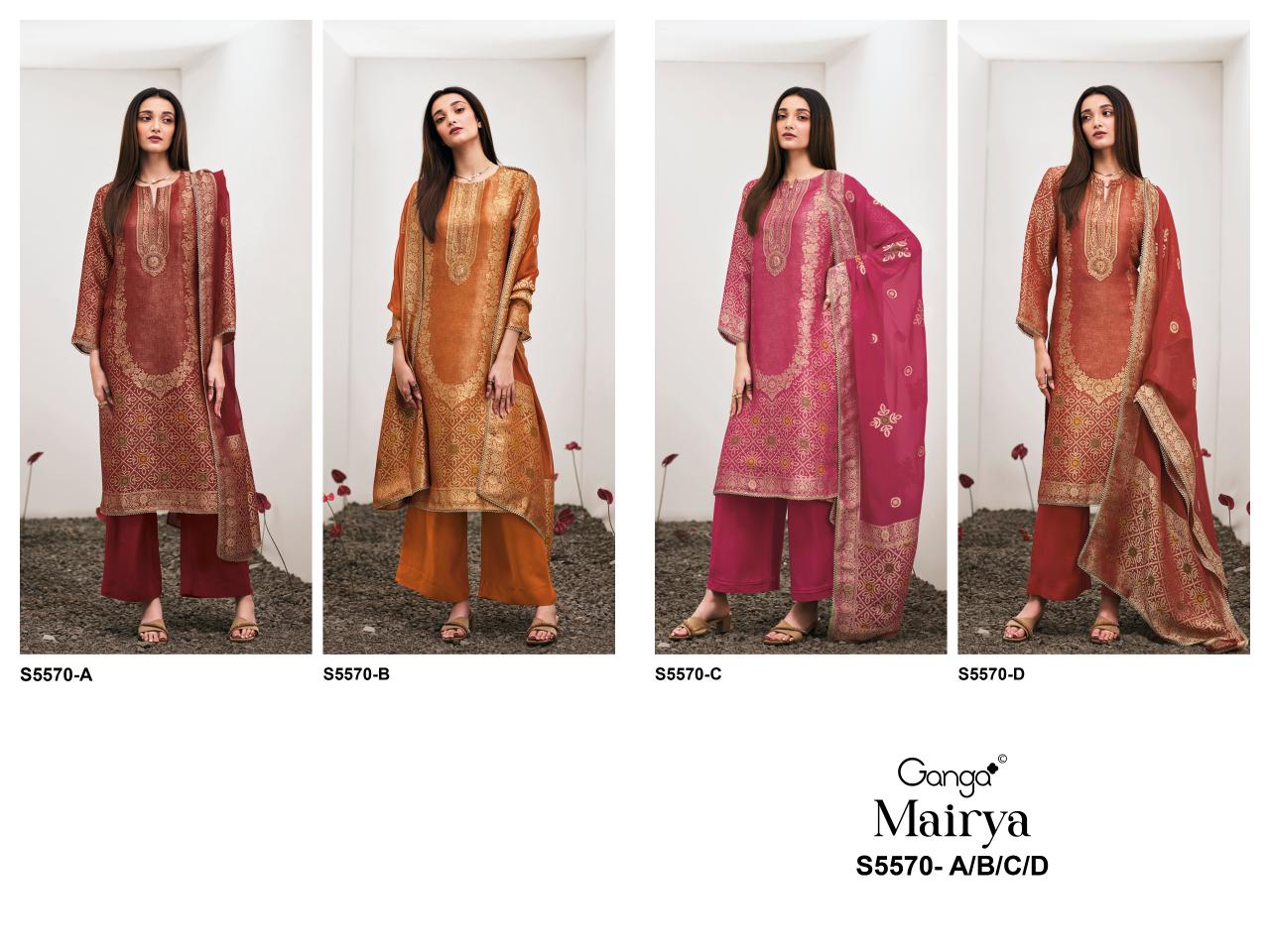 Ganga Mairya 5570 catalog party wear salwar kameez wholesale