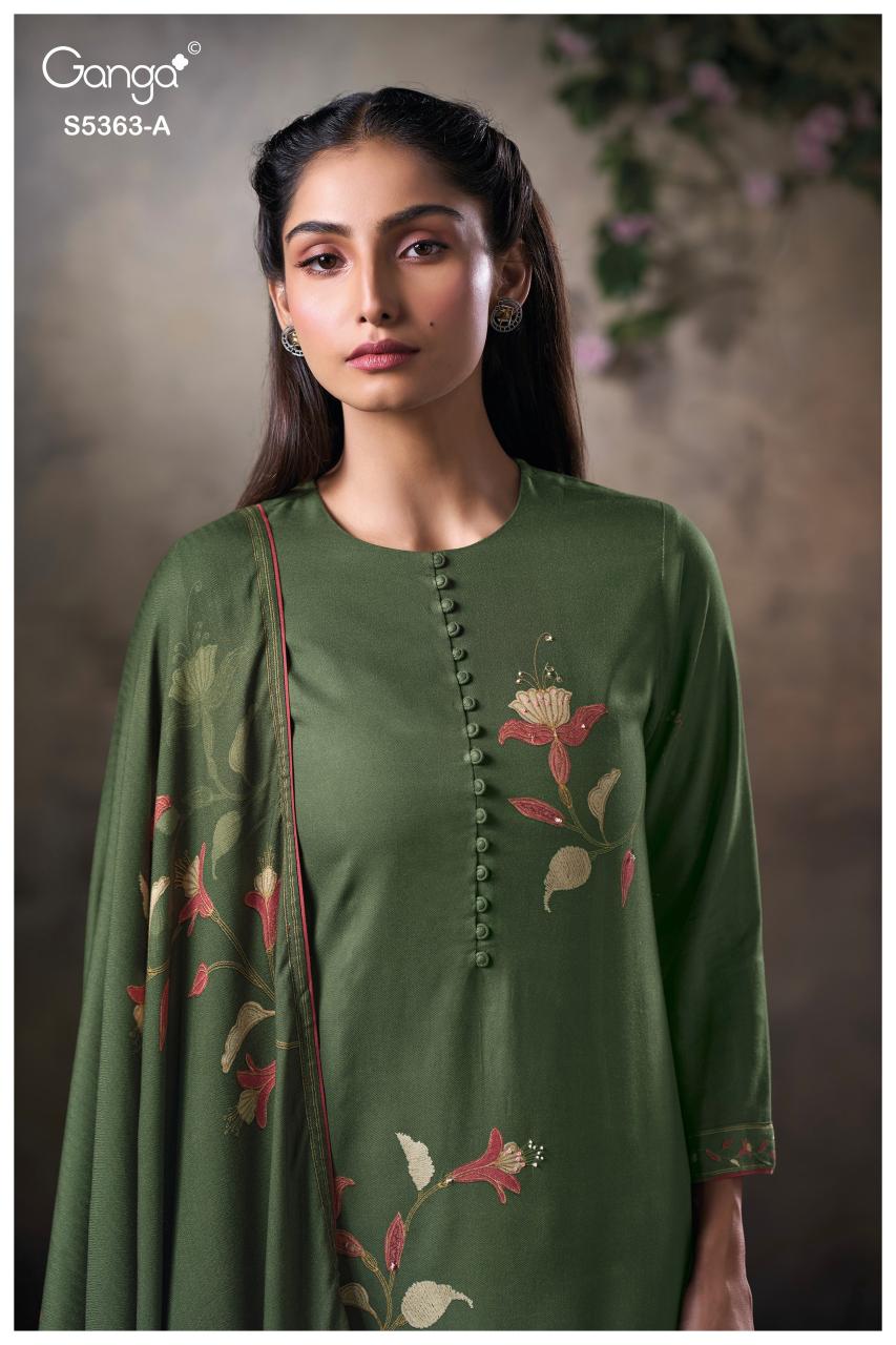 Ganga Mirvie 5363 catalog wholesale suppliers of salwar kameez in kolkata