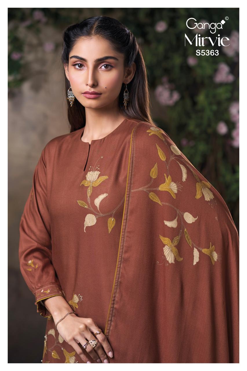 Ganga Mirvie 5363 catalog wholesale suppliers of salwar kameez in kolkata