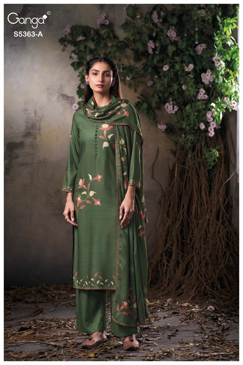 Ganga Mirvie 5363 catalog wholesale suppliers of salwar kameez in kolkata