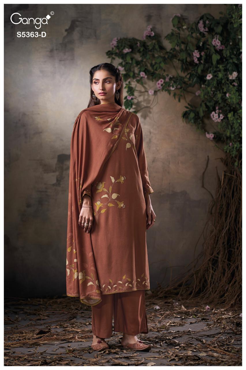 Ganga Mirvie 5363 catalog wholesale suppliers of salwar kameez in kolkata