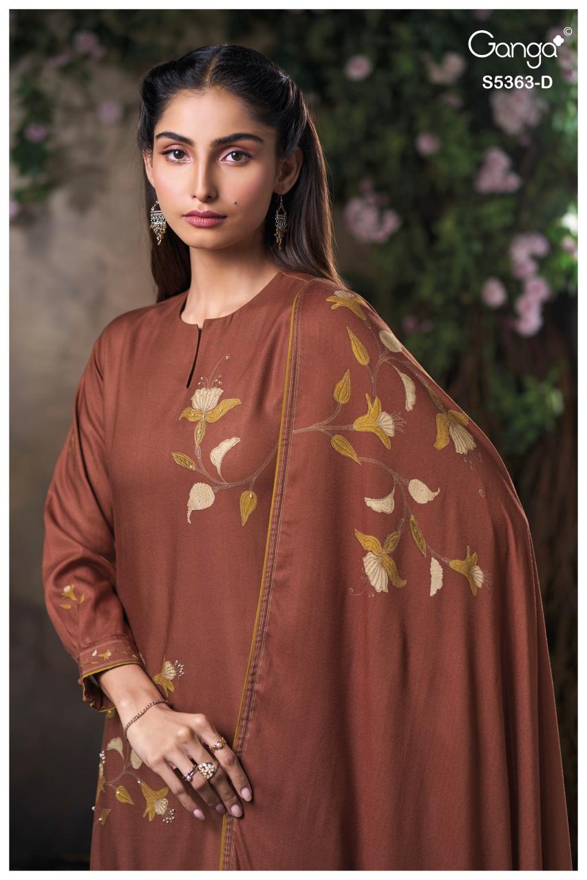 Ganga Mirvie 5363 catalog wholesale suppliers of salwar kameez in kolkata