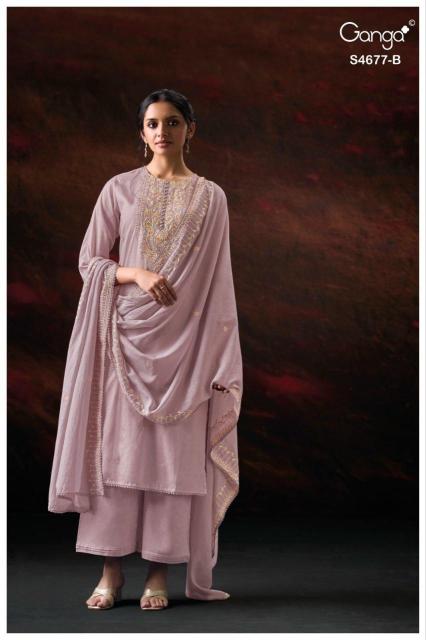 Ganga Prishael 4677 catalog wholesale salwar kameez surat
