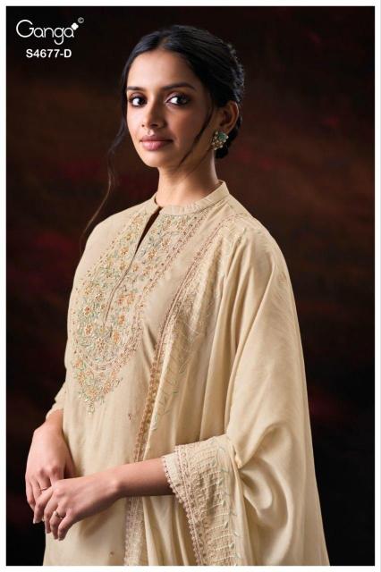 Ganga Prishael 4677 catalog wholesale salwar kameez surat