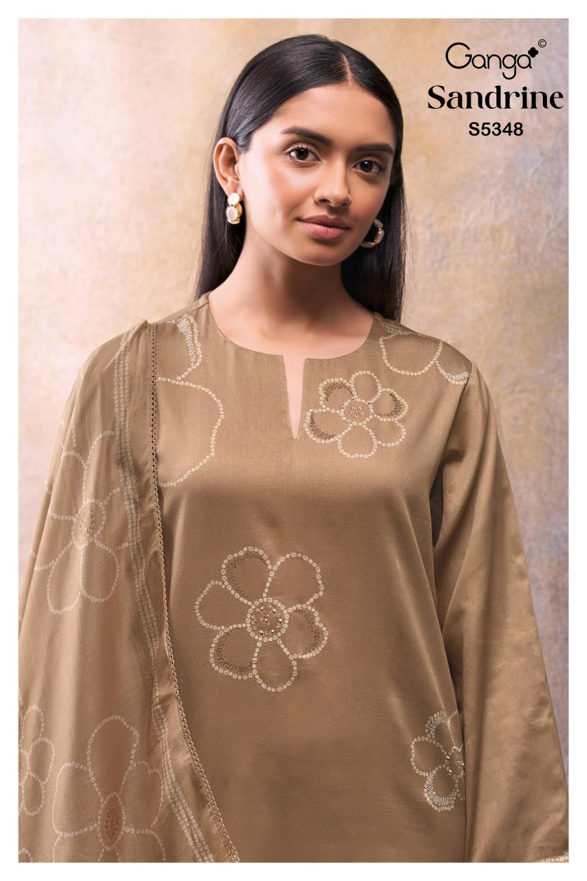 Ganga Sandrine 5348 catalog salwar kameez surat wholesale