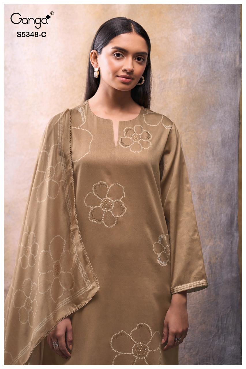 Ganga Sandrine 5348 catalog salwar kameez surat wholesale