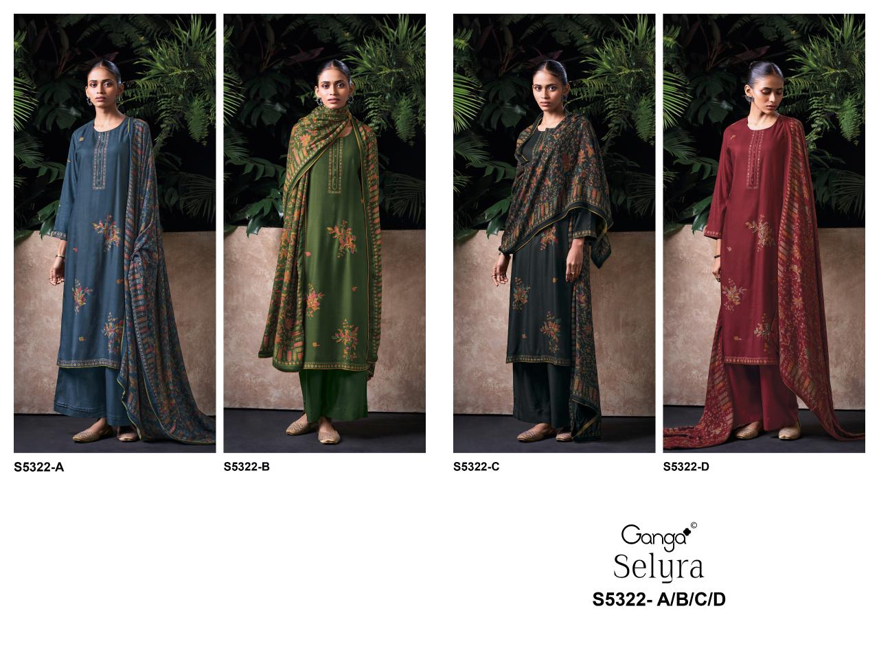 Ganga Selyra 5322 catalog wholesale salwar kameez in hyderabad