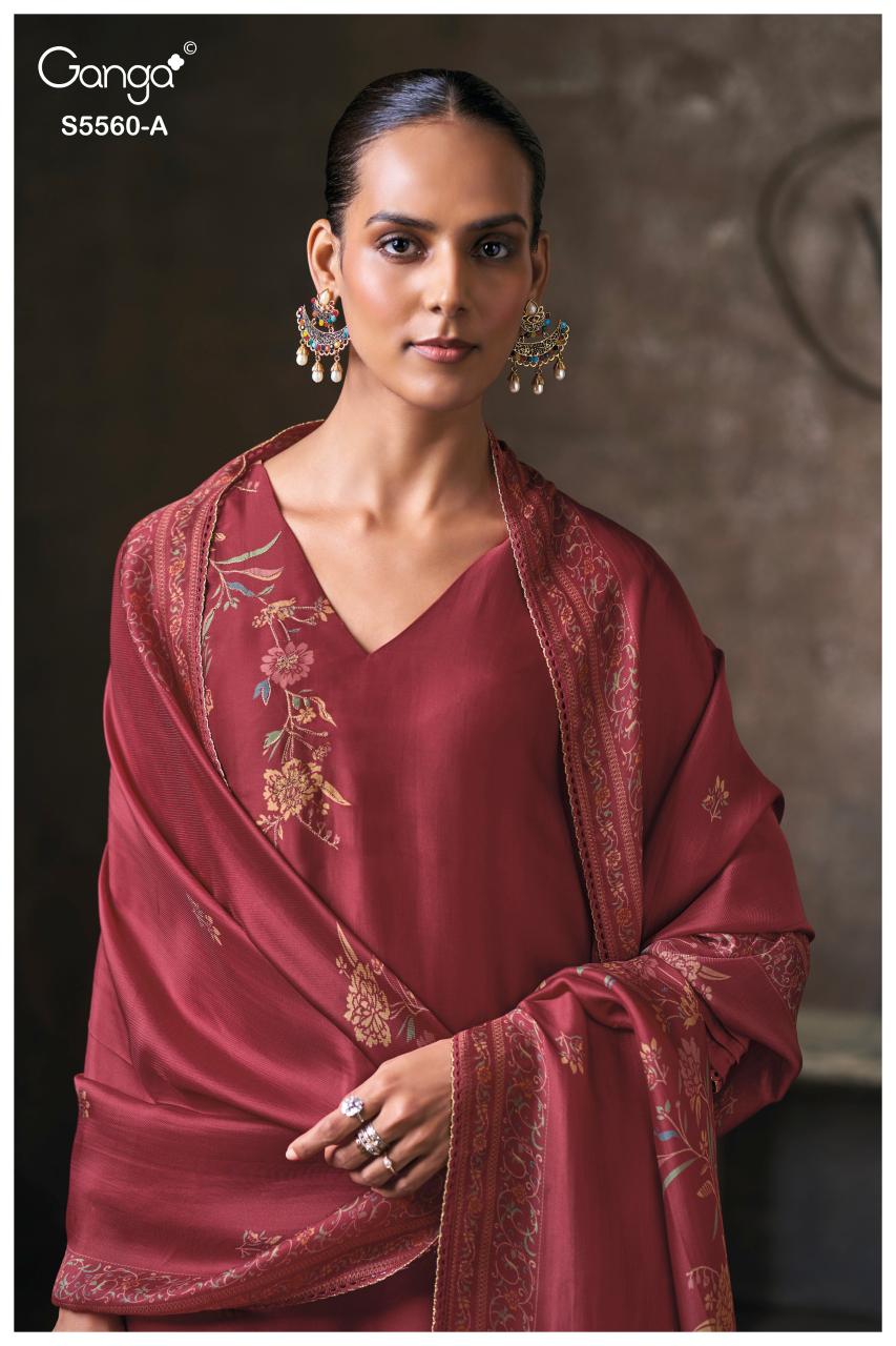 Ganga Selysia 5560 catalog unstitched salwar kameez wholesale market in delhi