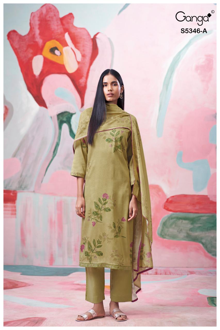 Ganga Serinda 5346 catalog site textilebuzz com salwar kameez wholesaler