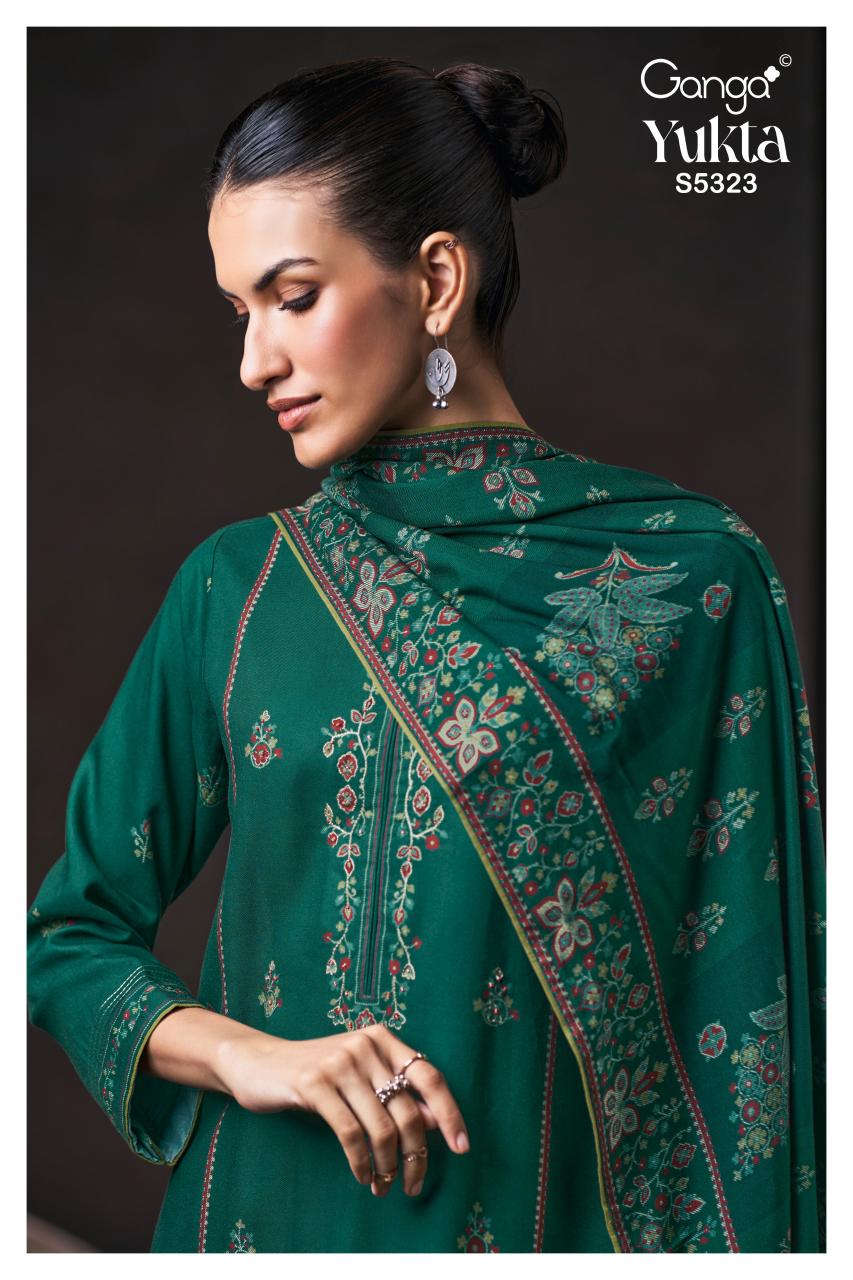 Ganga Yukta 5323 catalog unstitched heavy salwar kameez in jaipur wholesale with price