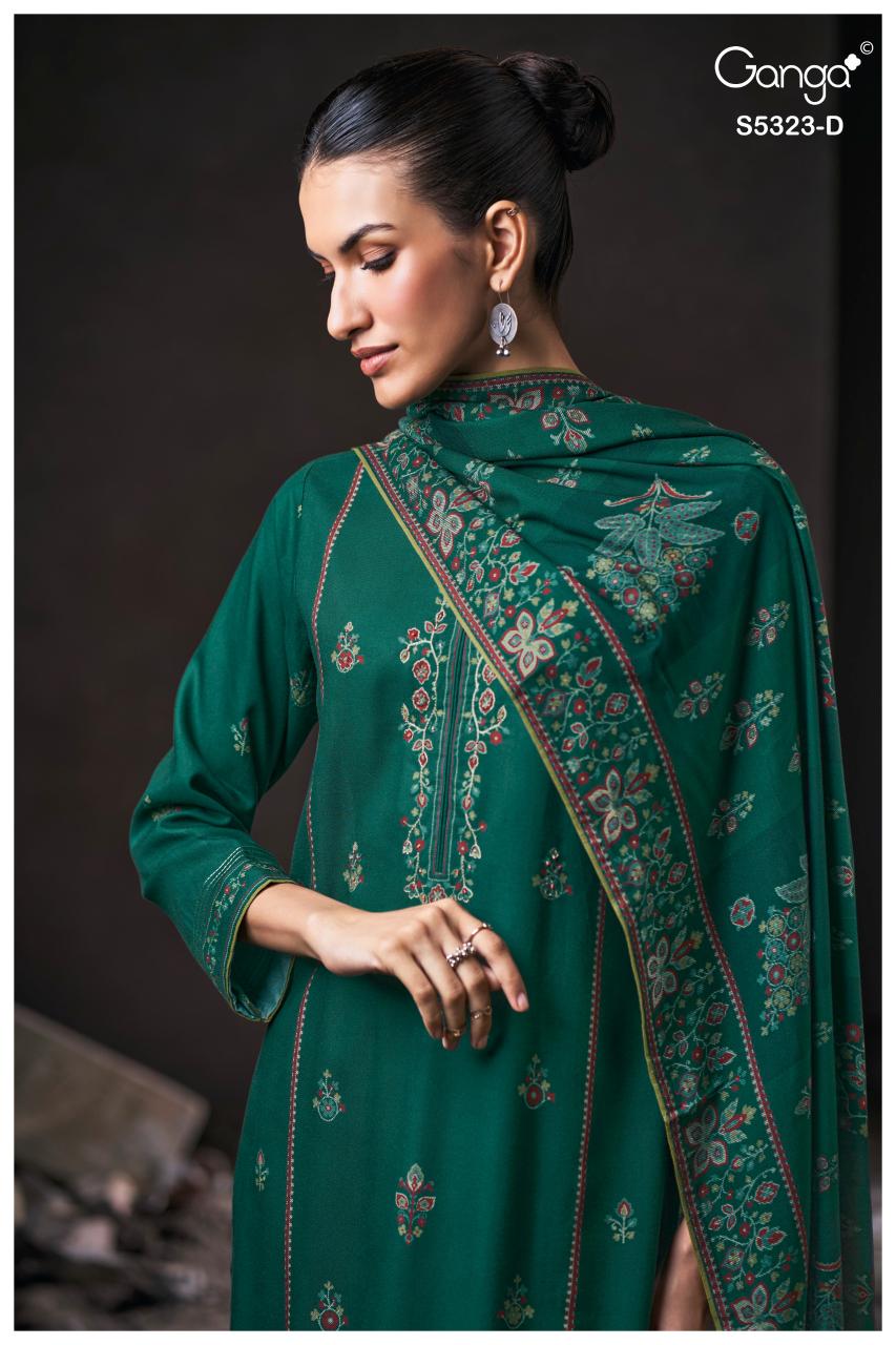Ganga Yukta 5323 catalog unstitched heavy salwar kameez in jaipur wholesale with price