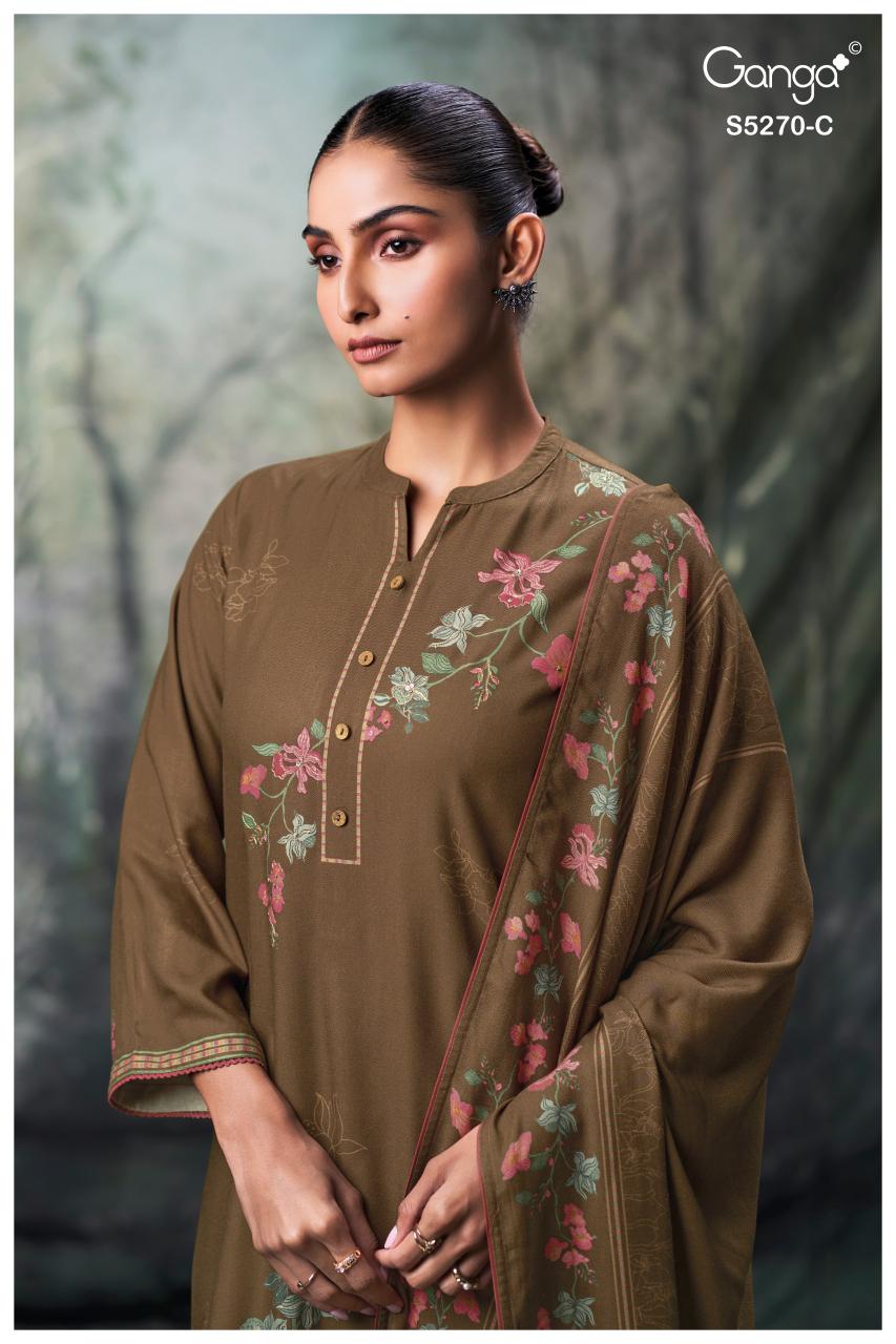 Ganga Yutisha 5270 catalog salwar kameez catalogue wholesale surat