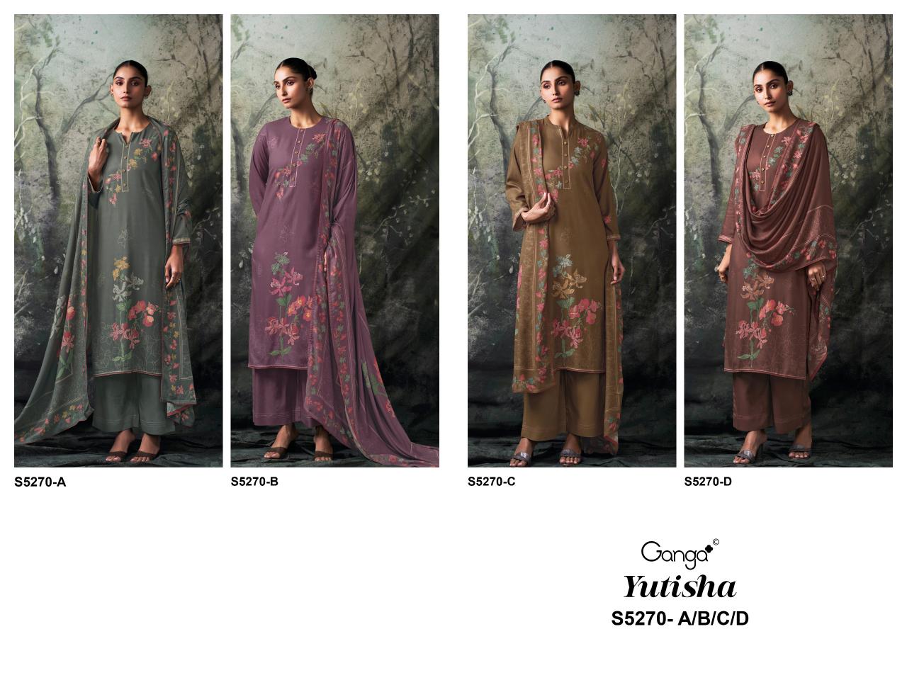 Ganga Yutisha 5270 catalog salwar kameez catalogue wholesale surat