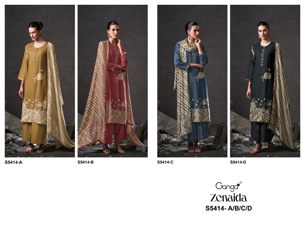 Ganga Zenaida 5414 catalog salwar kameez wholesale in kolkata video