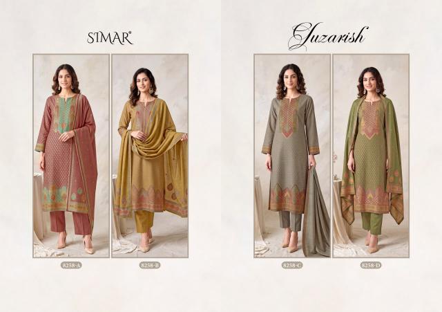 Glossy Simar Gulzarish catalog wholesale market of salwar kameez in kolkata