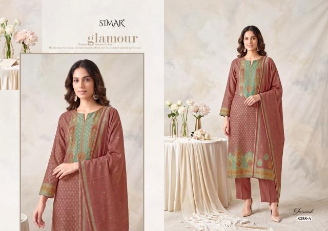 Glossy Simar Gulzarish catalog wholesale market of salwar kameez in kolkata
