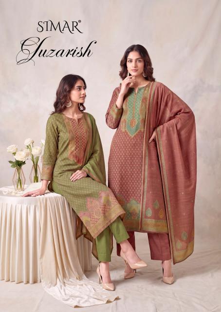 Glossy Simar Gulzarish catalog wholesale market of salwar kameez in kolkata