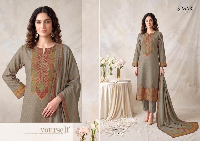 Glossy Simar Gulzarish catalog wholesale market of salwar kameez in kolkata