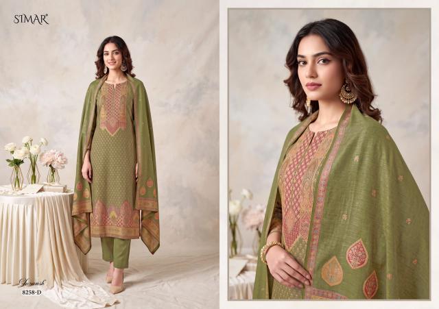 Glossy Simar Gulzarish catalog wholesale market of salwar kameez in kolkata