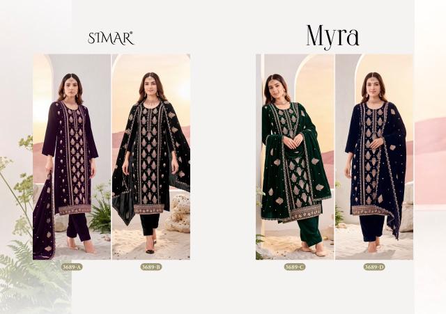 Glossy Simar Myra catalog daily wear salwar kameez wholesale