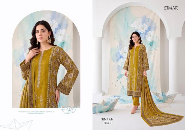 Glossy Simar Simran catalog salwar kameez material wholesale in mumbai