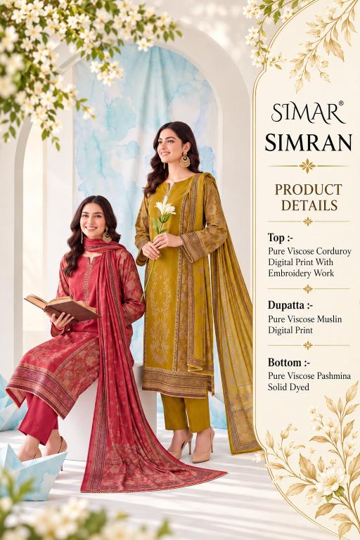 Glossy Simar Simran catalog salwar kameez material wholesale in mumbai