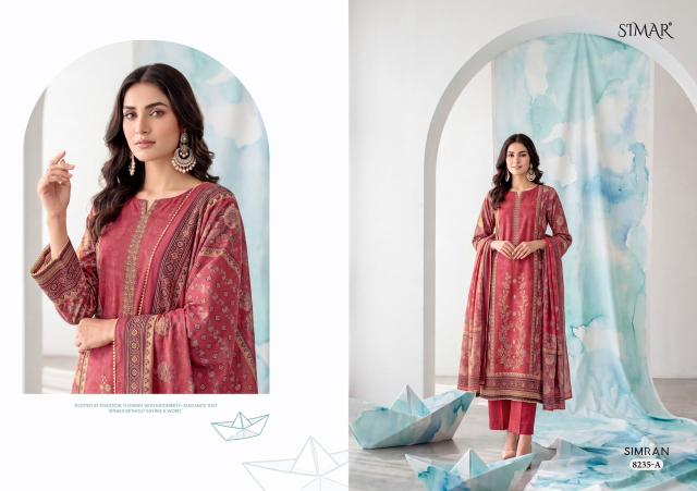 Glossy Simar Simran catalog salwar kameez material wholesale in mumbai