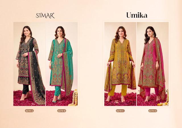 Glossy Simar Umika catalog wholesale market of salwar kameez in kolkata