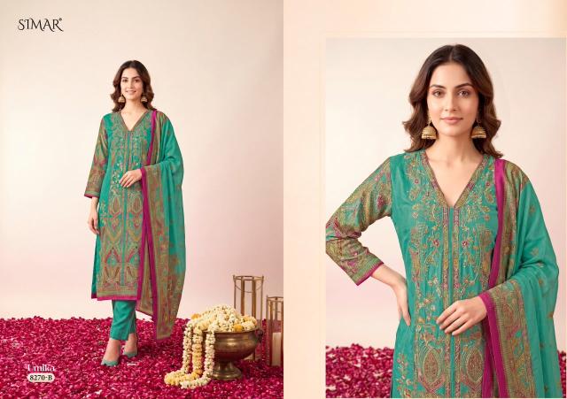 Glossy Simar Umika catalog wholesale market of salwar kameez in kolkata