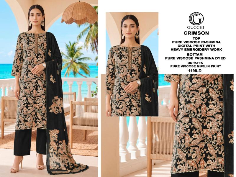 Gucchi Crimson 1198 catalog best wholesale salwar kameez market