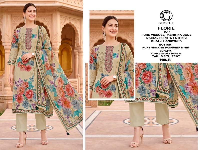 Gucchi Florie 1186 catalog wholesale market of salwar kameez in kolkata