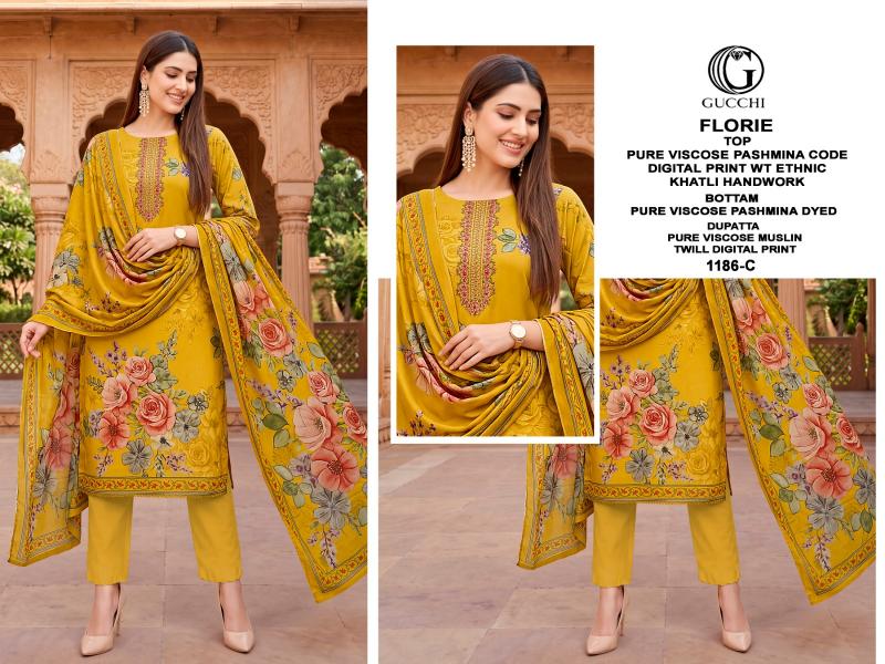 Gucchi Florie 1186 catalog wholesale market of salwar kameez in kolkata