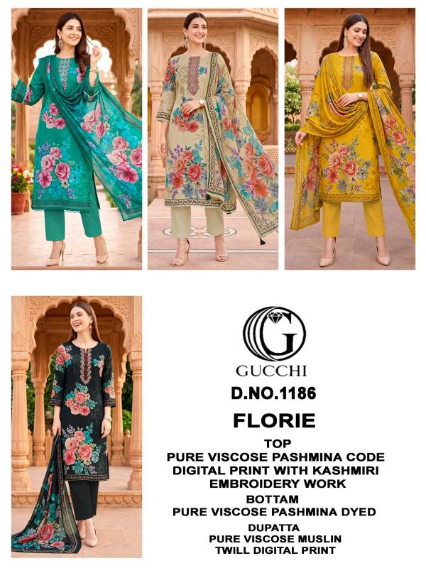 Gucchi Florie 1186 catalog wholesale market of salwar kameez in kolkata