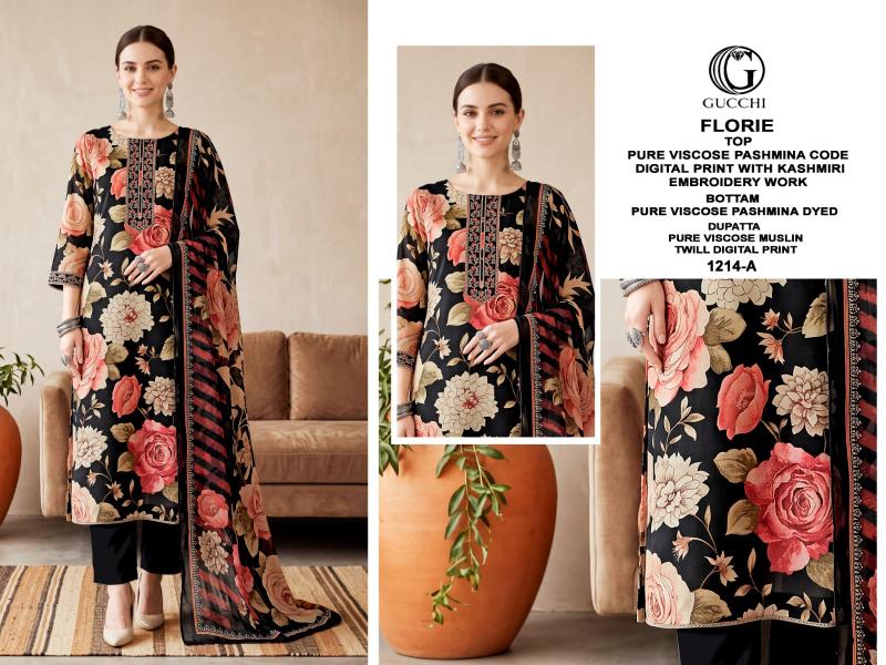 Gucchi Florie 1214 catalog wholesale unstitched salwar kameez material in bangalore