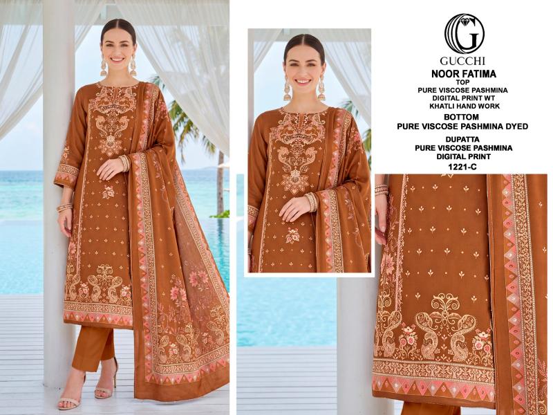Gucchi Noor Fatima 1221 catalog buy wholesale salwar kameez surat