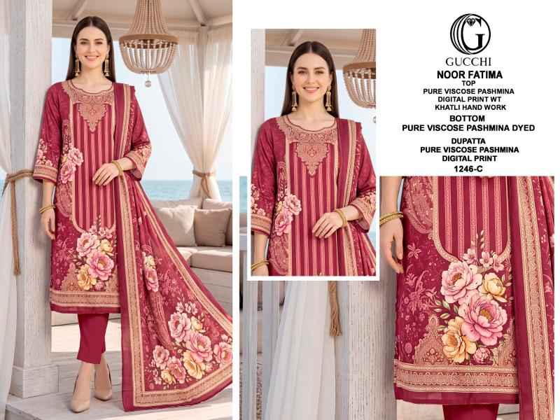 Gucchi Noor Fatima 1246 catalog buy wholesale salwar kameez online