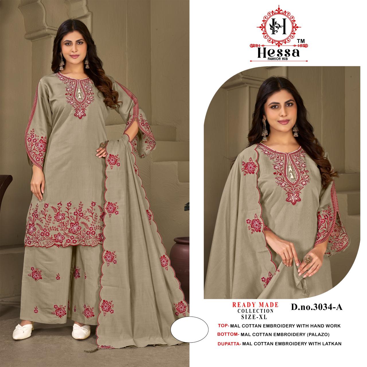 Hessa 3034 catalog pakistani replica suits online india wholesale