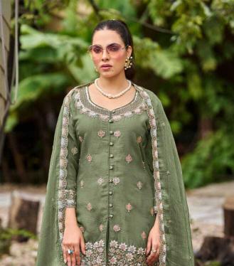 Hessa 3039 catalog wholesale pakistani designer suits
