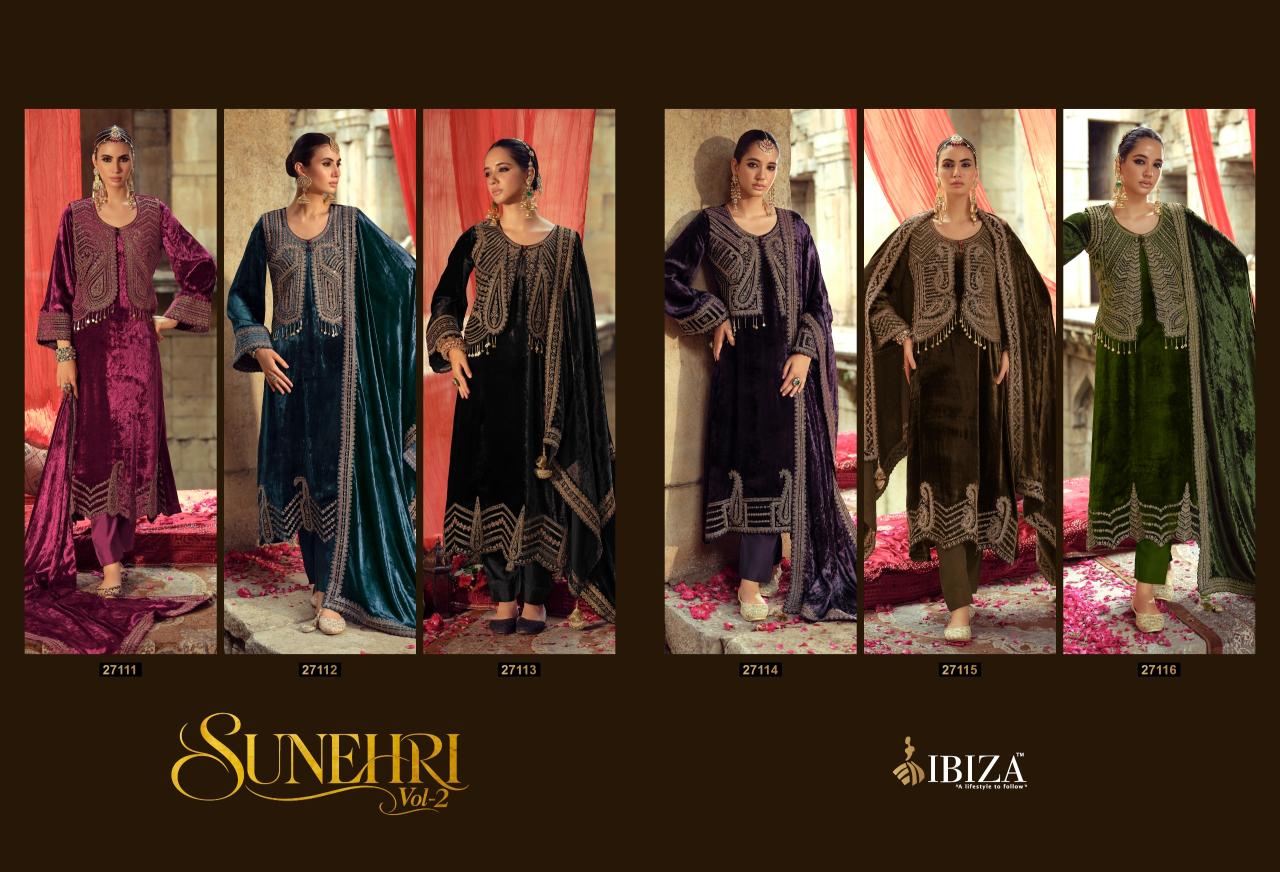 Ibiza Suneherii vol 2 catalog aari work salwar kameez wholesale