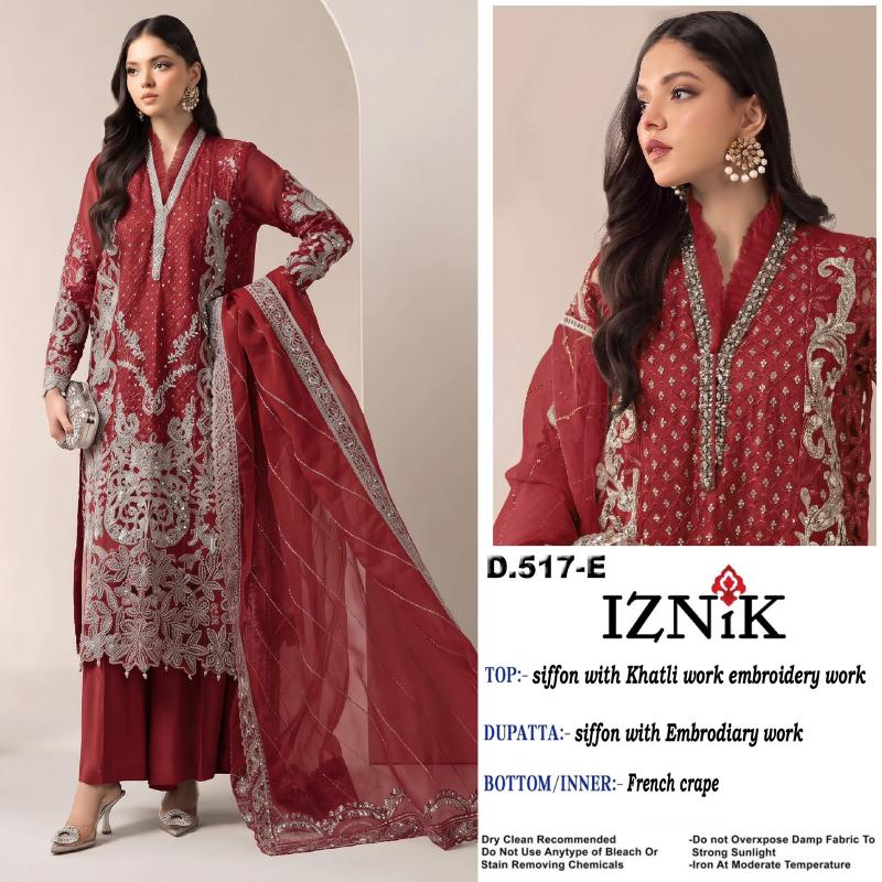 Iznik 517 Catalog pakistani suites wholesale