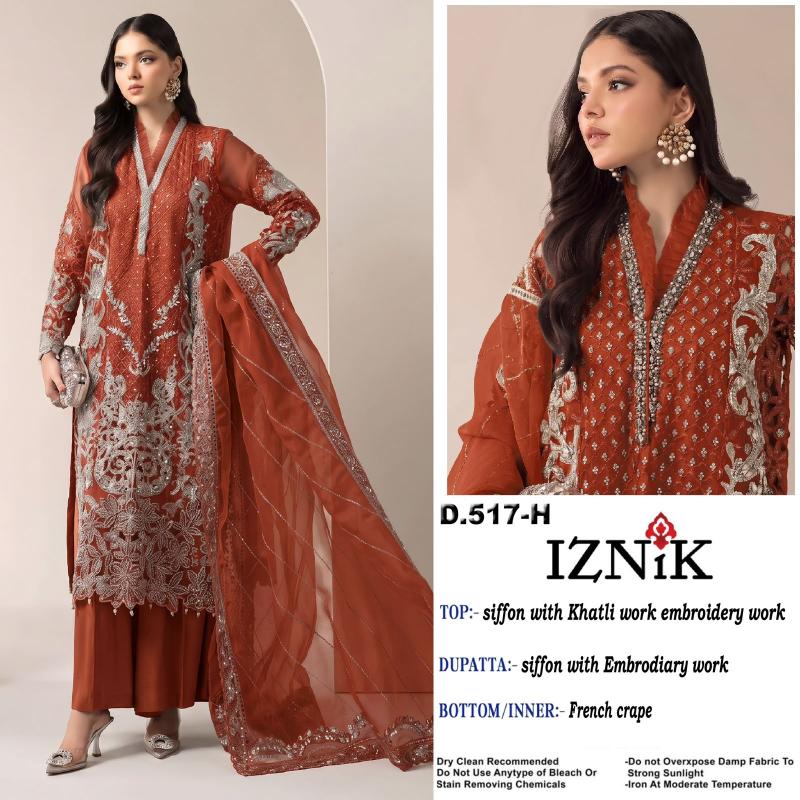 Iznik 517 Catalog pakistani suites wholesale