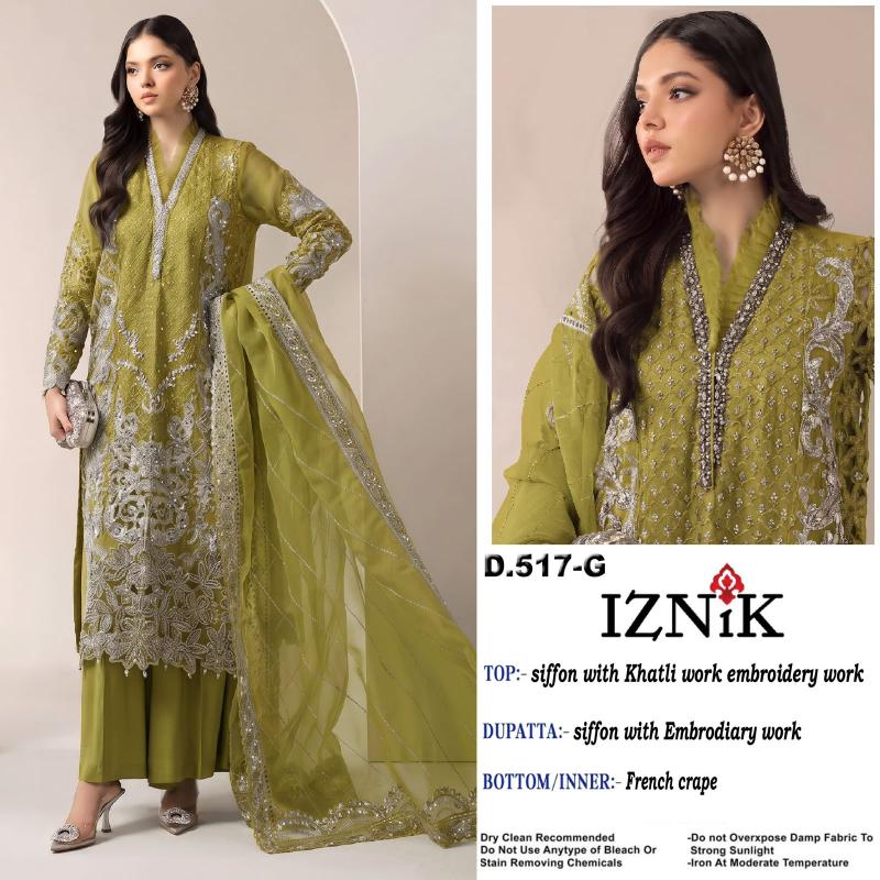 Iznik 517 Catalog pakistani suites wholesale
