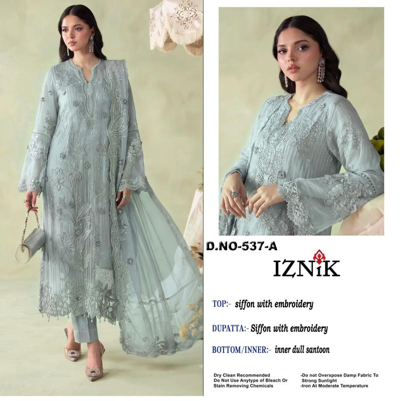 Iznik 537 Catalog wholesaler of pakistani suits in amritsar