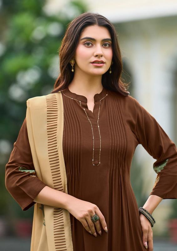 Kadlee Saaj catalog wholesale rayon straight cut kurti collection
