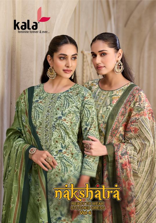 Kala Nakshatra Vol-6 – Kurti Pant With Dupatta - Wholesale Catalog