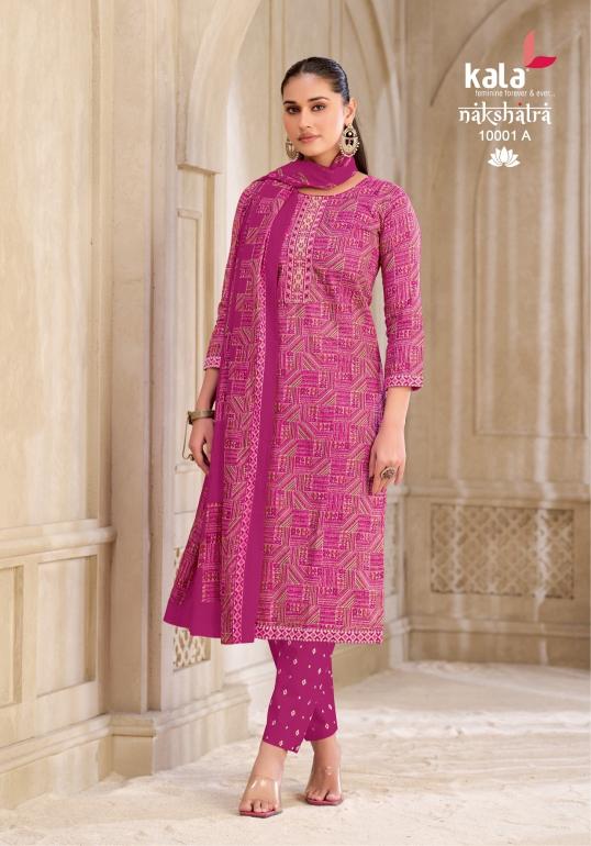 Kala Nakshatra Vol-6 – Kurti Pant With Dupatta - Wholesale Catalog