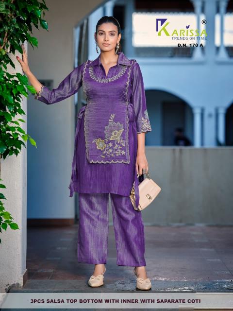 Karissa 170 catalog modest co ord sets wholesale
