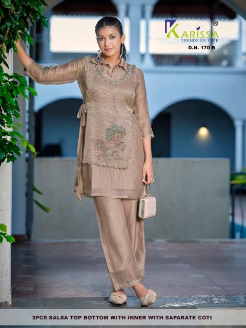 Karissa 170 catalog modest co ord sets wholesale