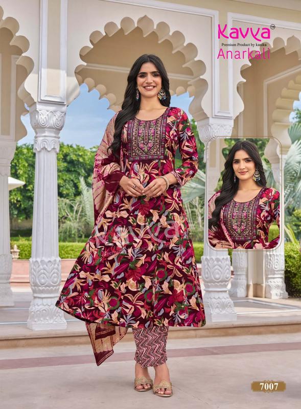 Kavya Anarkali vol 7 catalog best kurti wholesaler