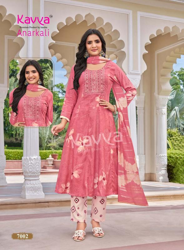 Kavya Anarkali vol 7 catalog best kurti wholesaler